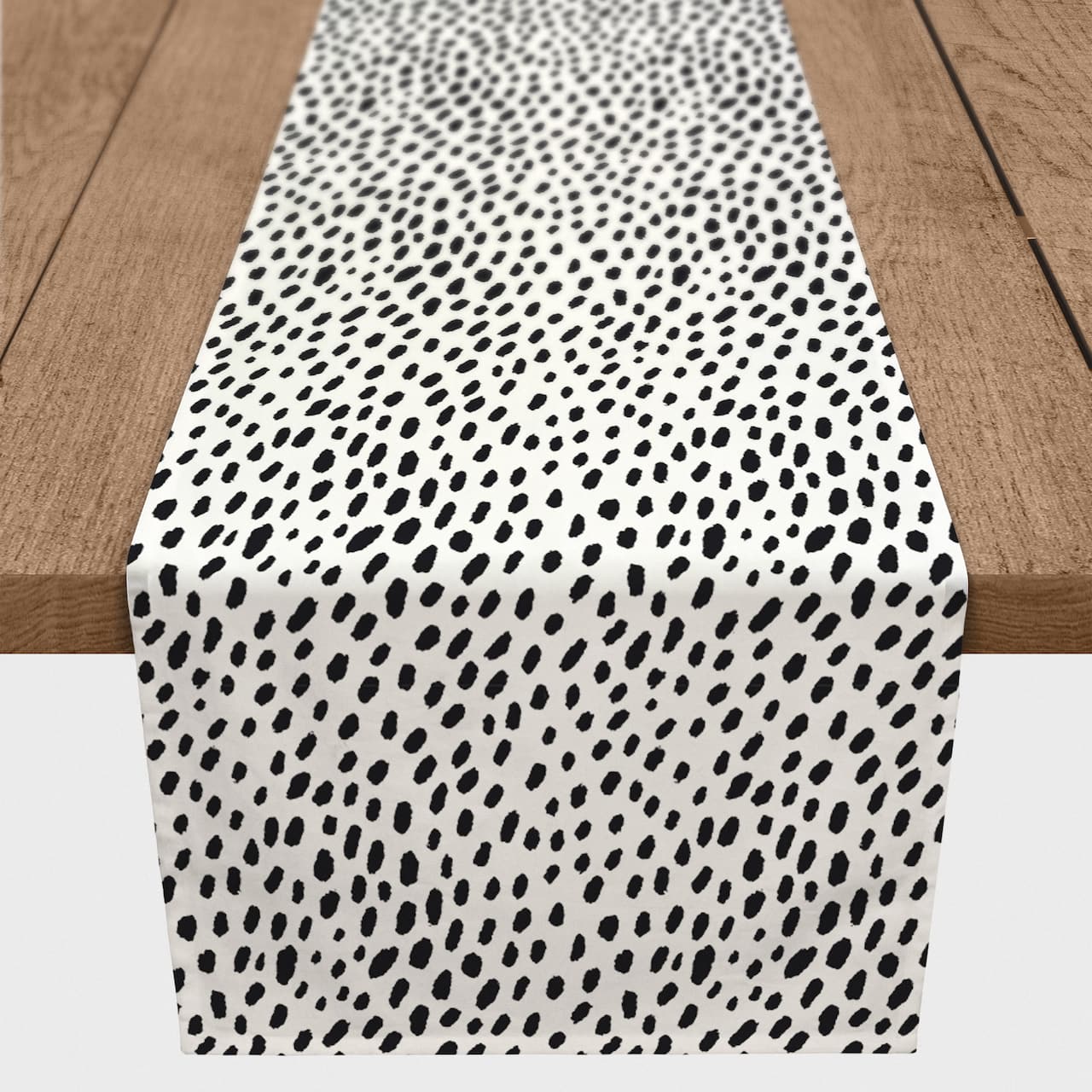 Monochromatic Spot Pattern 16" x 72" Cotton Twill Runner